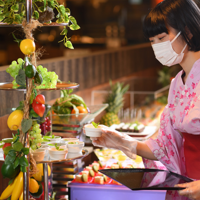 夕食バイキング