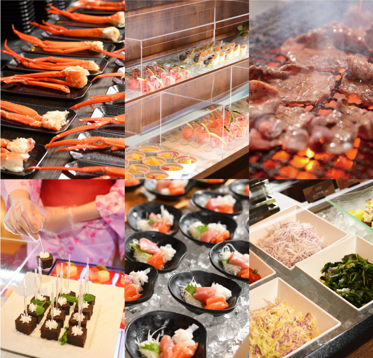 夕食バイキング